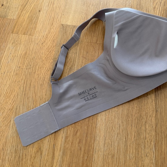 Shecurve SMALL Grey Wireless Comfort Bra NEW - Picture 3 of 11